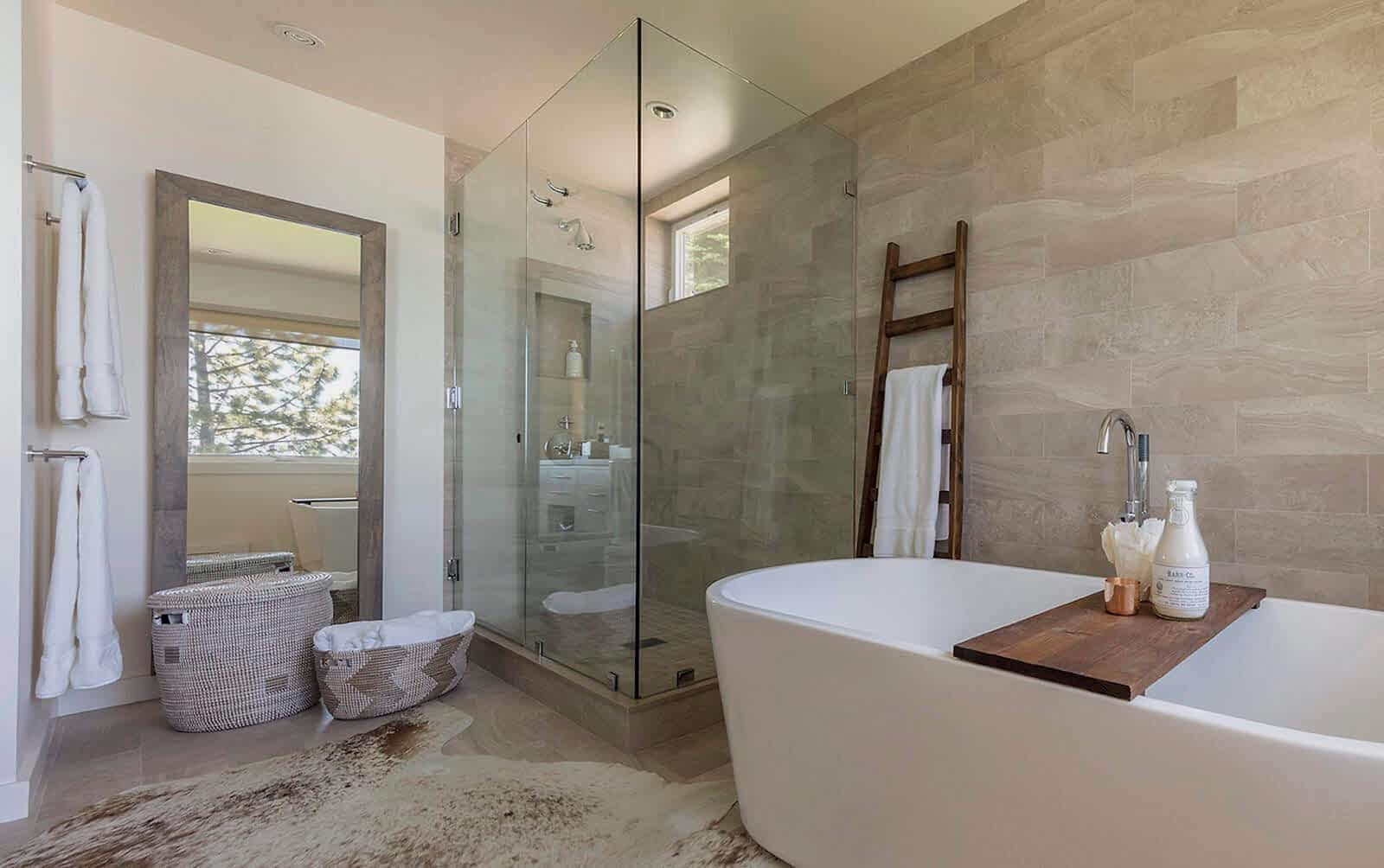 custom designed bathroom in Lake Tahoe Vacation Home